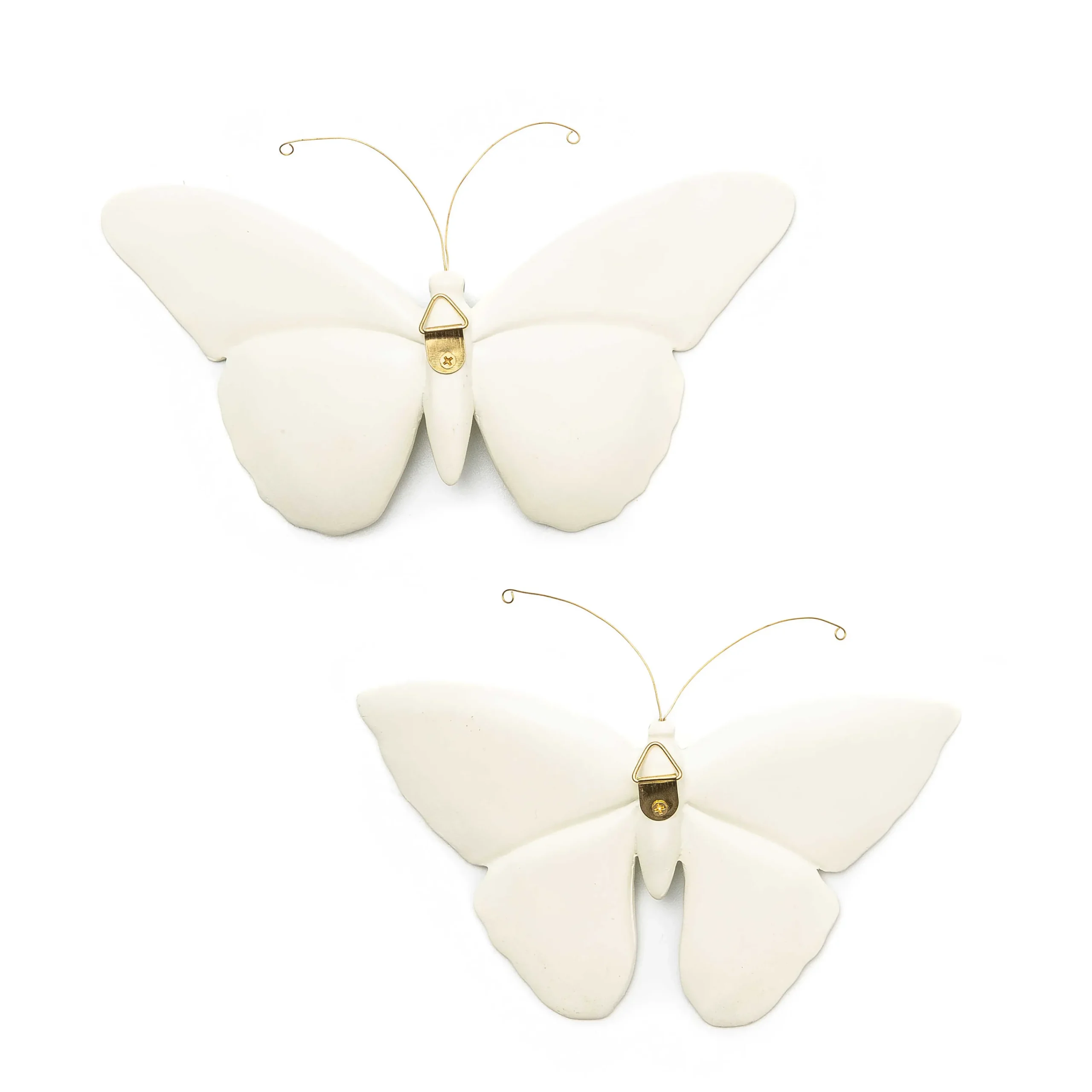 MacKenzie-Childs Sterling Check Butterfly Duo Wall Decor| Room Accents