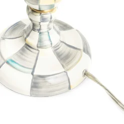 MacKenzie-Childs Sterling Check Candlestick Lamp| Lighting