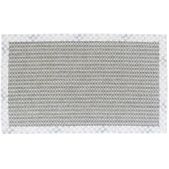 MacKenzie-Childs Sterling Check Chunky Sisal Wool Grey 3' x 5' Rug| Rugs