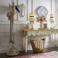 MacKenzie-Childs Sterling Check Coat Perch| Entryway Furniture