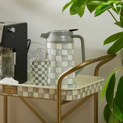 MacKenzie-Childs Sterling Check Coffee Carafe| The Coffee Shop|Serveware