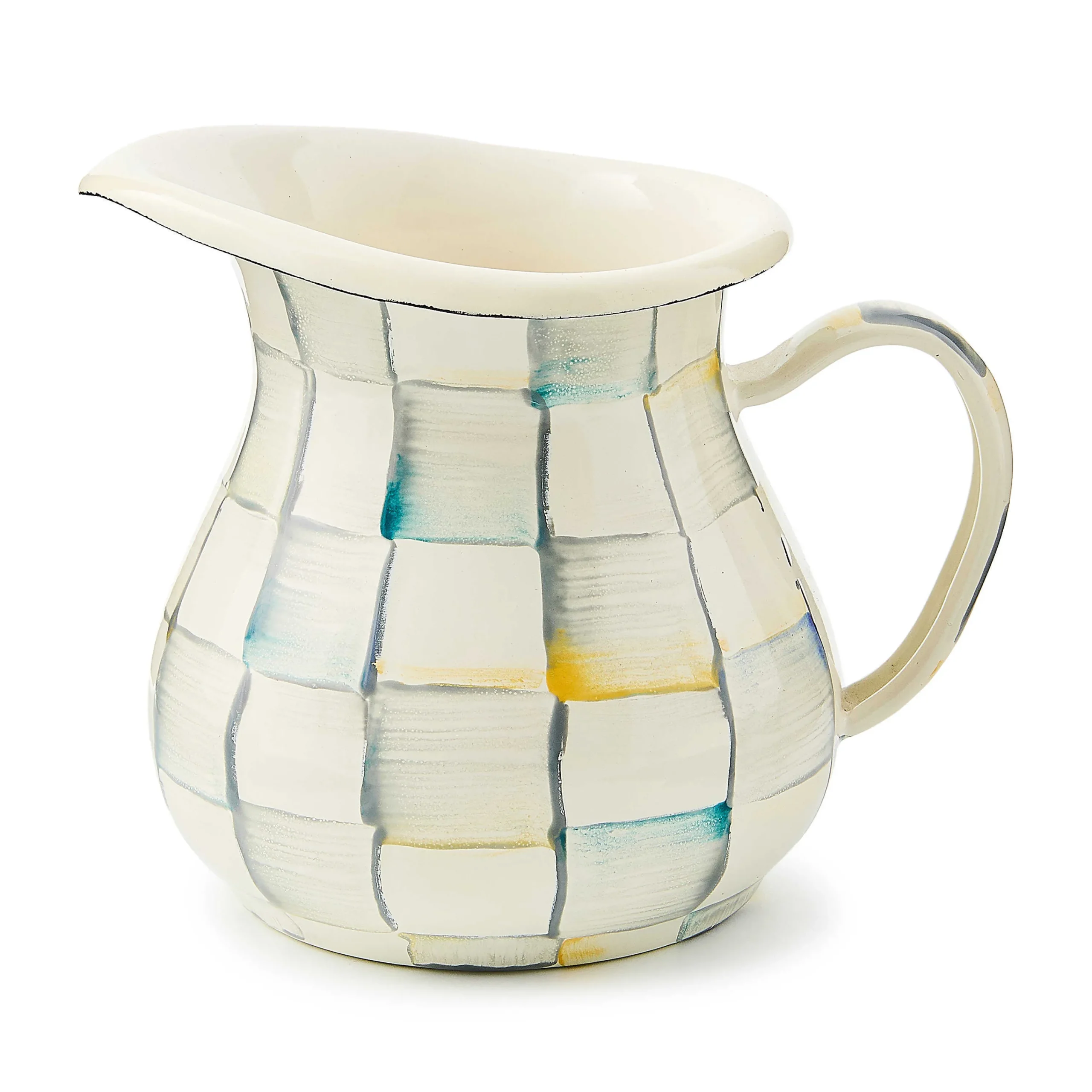 MacKenzie-Childs Sterling Check Creamer| The Coffee Shop|Serveware