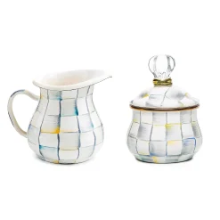 MacKenzie-Childs Sterling Check Creamer  Sugar Bowl Set| Kitchen & Dining Sets|The Coffee Shop