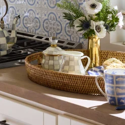 MacKenzie-Childs Sterling Check Creamer  Sugar Bowl Set| Kitchen & Dining Sets|The Coffee Shop