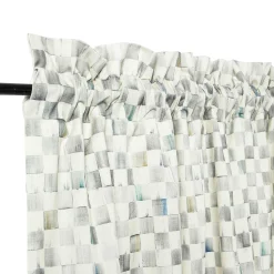 MacKenzie-Childs Sterling Check Curtain Panel| Room Accents