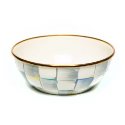 MacKenzie-Childs Sterling Check Everyday Bowl| Bar Entertaining|Dinnerware & Flatware