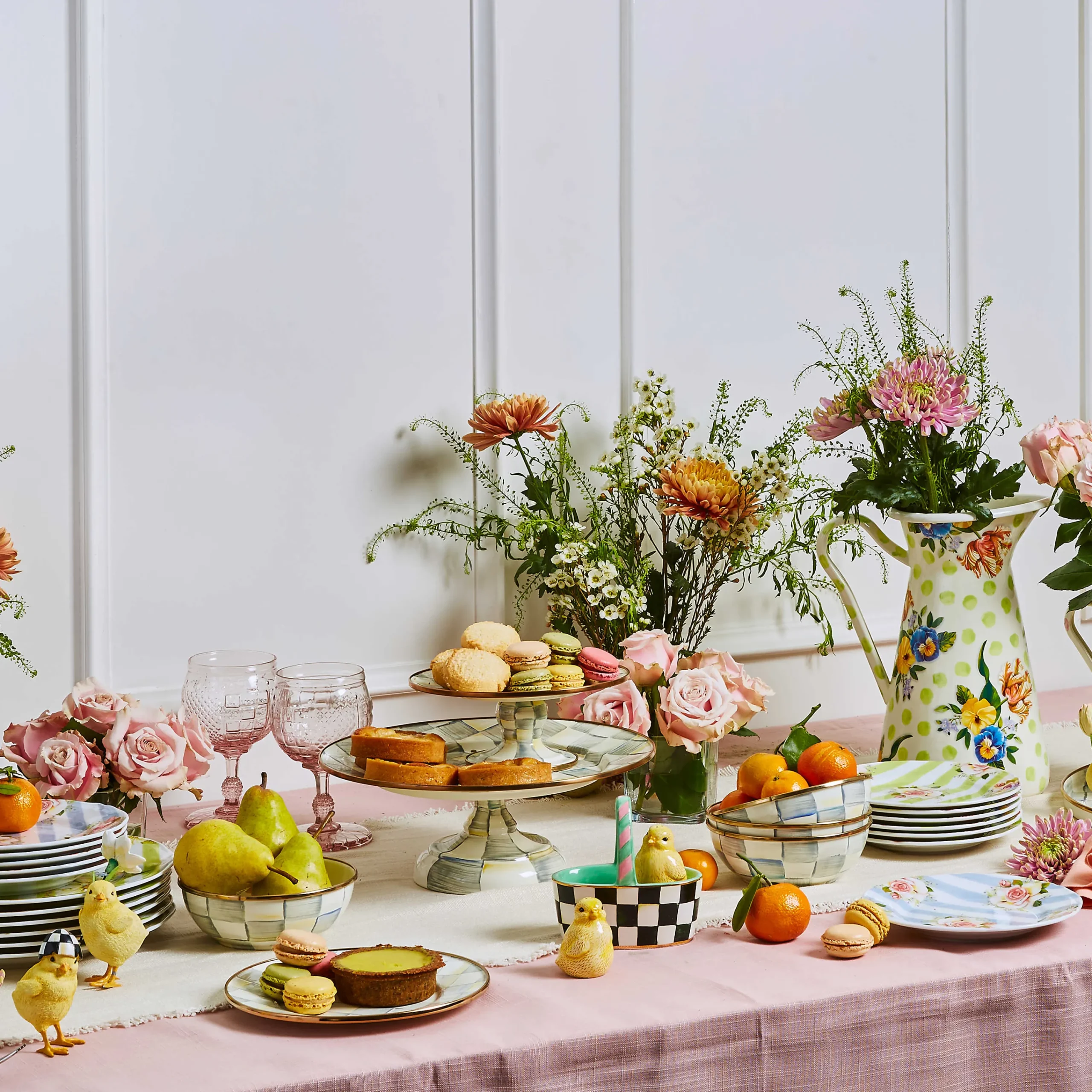 MacKenzie-Childs Sterling Check Everyday Bowl| Bar Entertaining|Dinnerware & Flatware