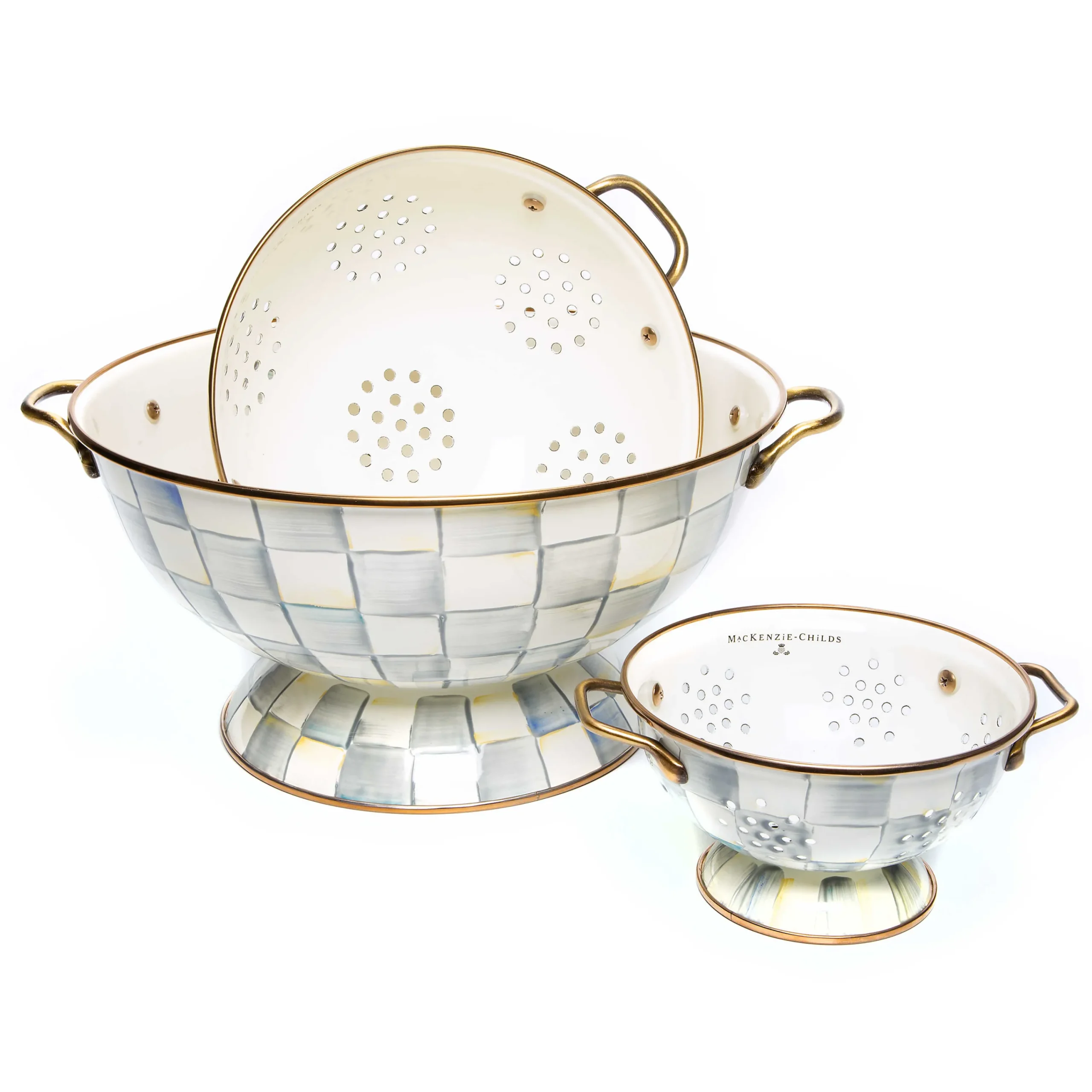 MacKenzie-Childs Sterling Check Everything Bowl| Fall Entertaining|Bar Entertaining
