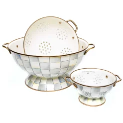 MacKenzie-Childs Sterling Check Everything Bowl  Colanders Set| Kitchen & Dining Sets|Kitchen Utensils & Tools