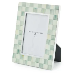 MacKenzie-Childs Sterling Check Lacquer 4 x 6 Frame| Room Accents