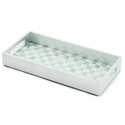 MacKenzie-Childs Sterling Check Lacquer Vanity Tray| Room Accents