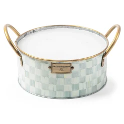 MacKenzie-Childs Sterling Check Large Citronella Candle| Spring|Candles & Fragrances