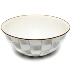 MacKenzie-Childs Sterling Check Large Everyday Bowl| Serveware|Dinnerware & Flatware