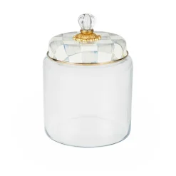 MacKenzie-Childs Sterling Check Large Kitchen Canister| Kitchen Storage & Organization