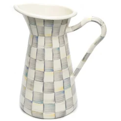 MacKenzie-Childs Sterling Check Large Practical Pitcher| Bar Entertaining|Serveware