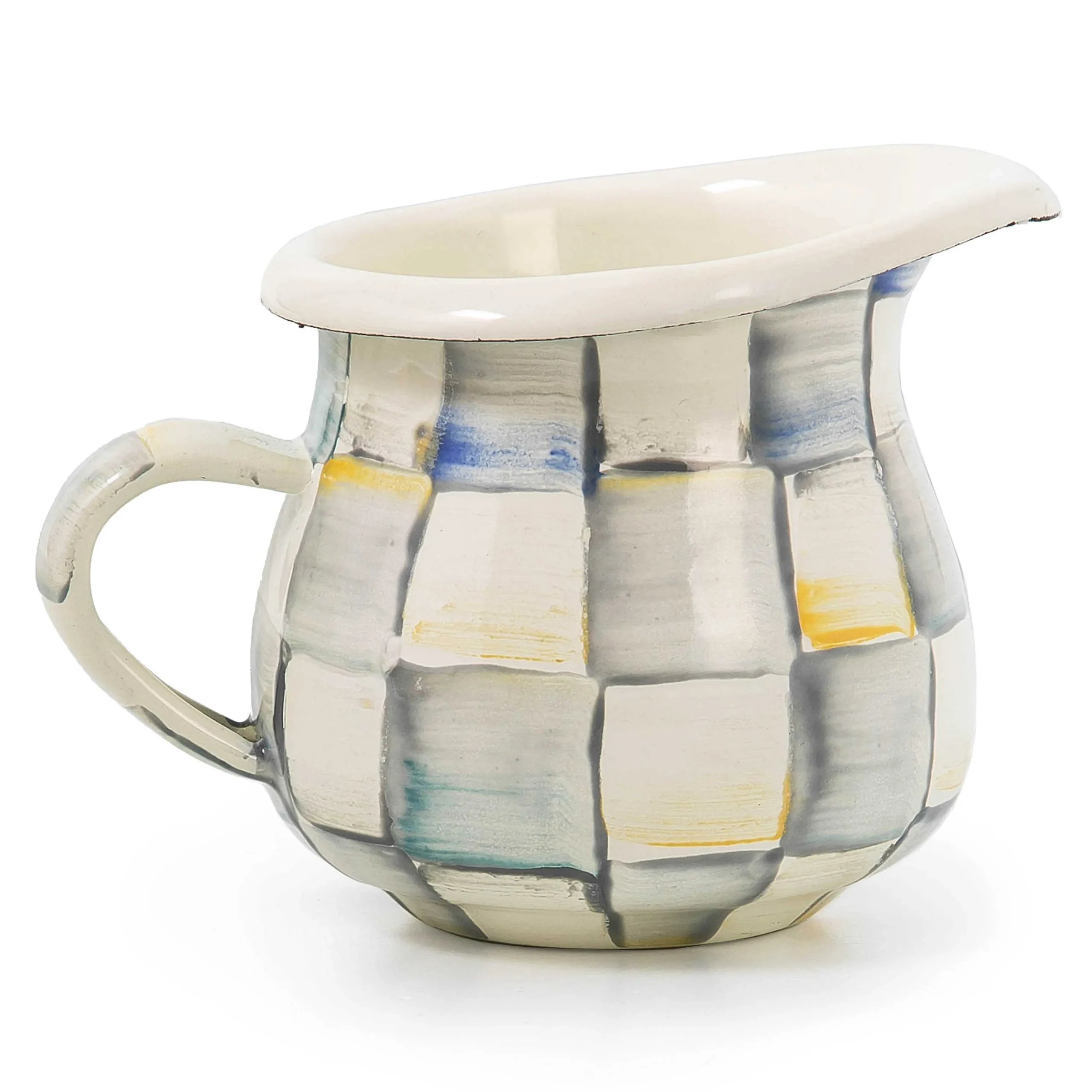 MacKenzie-Childs Sterling Check Little Creamer| The Coffee Shop|Serveware