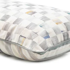 MacKenzie-Childs Sterling Check Lumbar Pillow| Pillows, Throws, & Cushions
