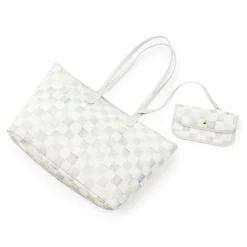 MacKenzie-Childs Sterling Check Marche Tote - Medium| Accessories