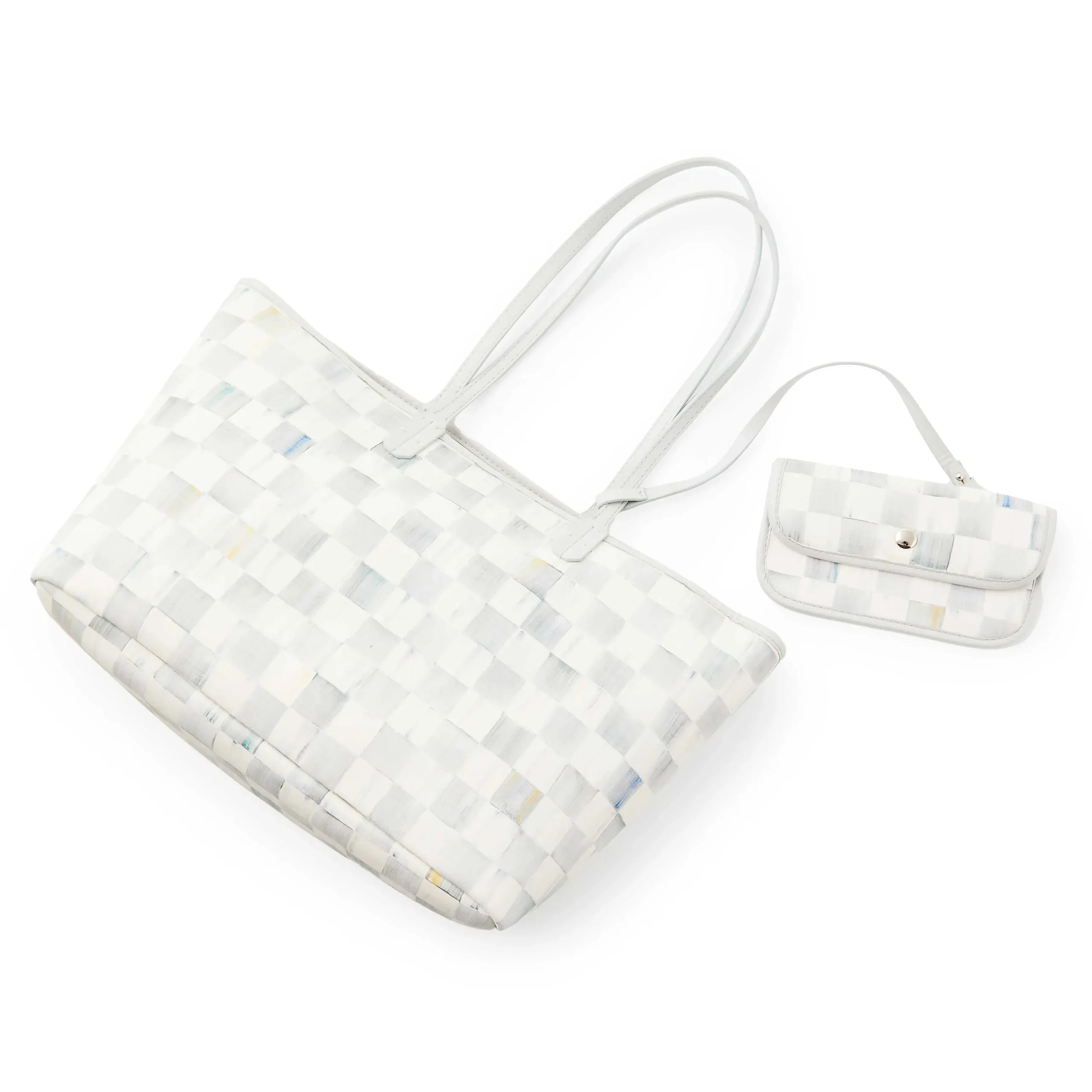MacKenzie-Childs Sterling Check Marche Tote - Medium| Accessories