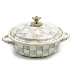 MacKenzie-Childs Sterling Check Medium Casserbole| Fall Entertaining|Cookware & Bakeware