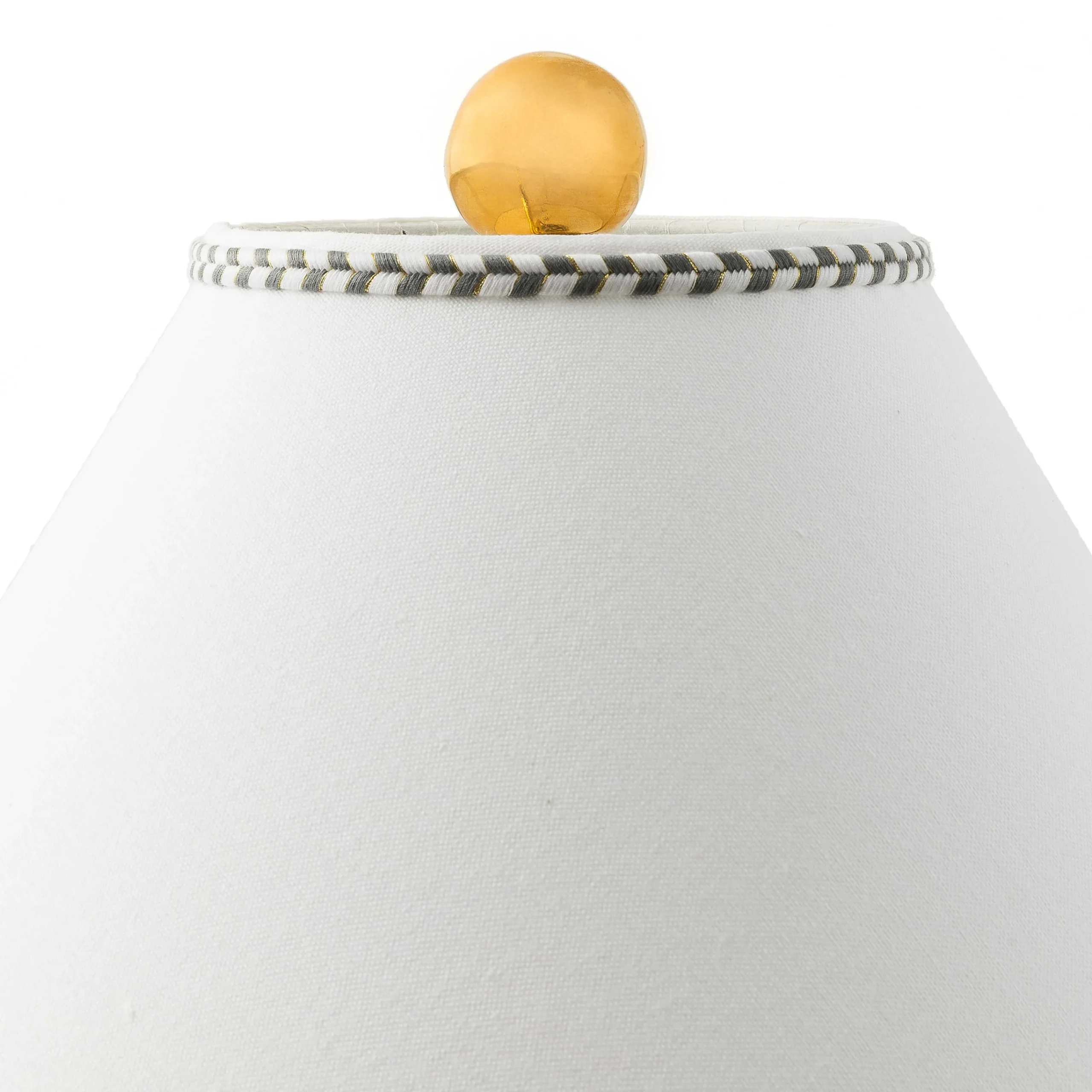 MacKenzie-Childs Sterling Check Medium Ceramic Globe Lamp| Lighting