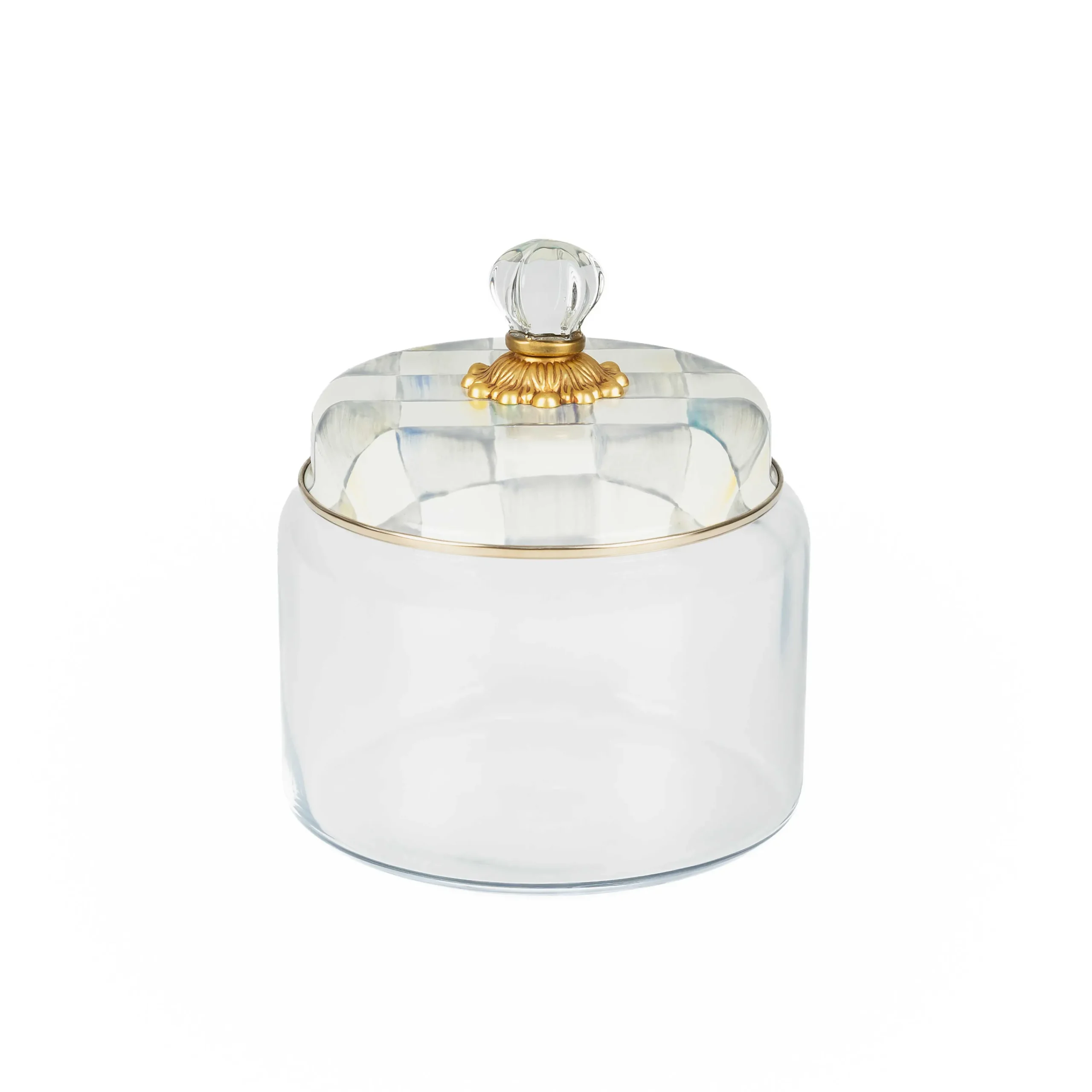 MacKenzie-Childs Sterling Check Medium Kitchen Canister| Kitchen Storage & Organization