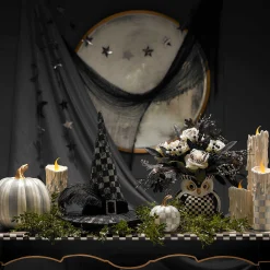 MacKenzie-Childs Sterling Check Mini Pumpkin| Pumpkins|The Halloween Shop