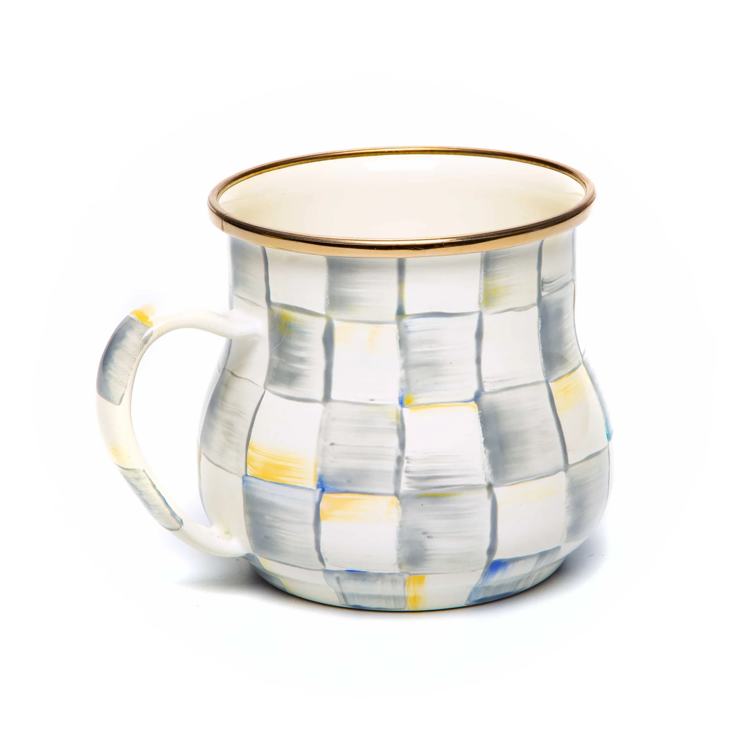 MacKenzie-Childs Sterling Check Mug| The Coffee Shop|Fall Entertaining
