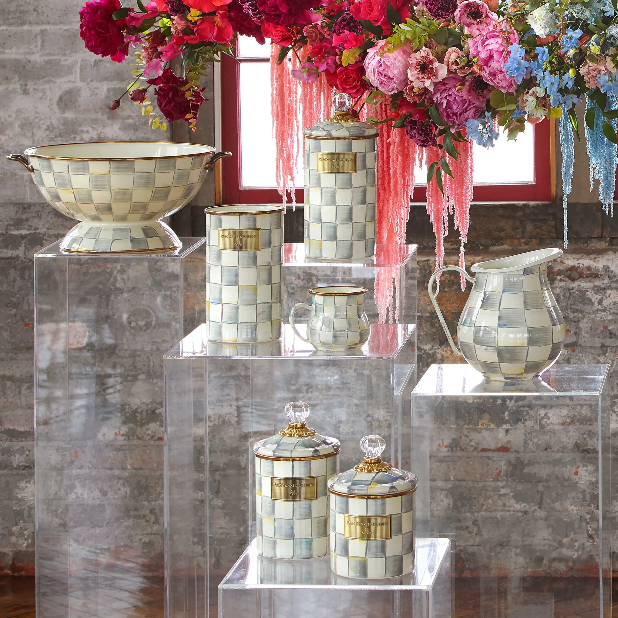 MacKenzie-Childs Sterling Check Mug| The Coffee Shop|Fall Entertaining