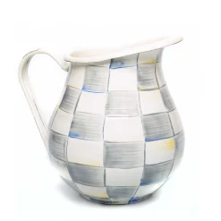 MacKenzie-Childs Sterling Check Pitcher| Fall Entertaining|Bar Entertaining