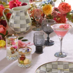 MacKenzie-Childs Sterling Check Pitcher| Fall Entertaining|Bar Entertaining