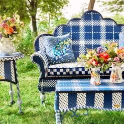 MacKenzie-Childs Sterling Check Pitcher| Fall Entertaining|Bar Entertaining