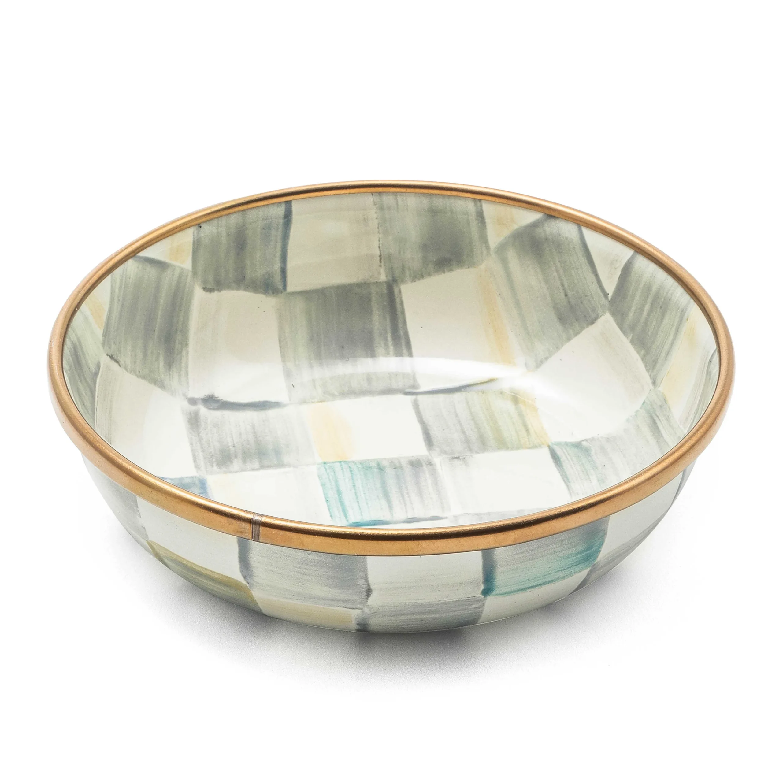 MacKenzie-Childs Sterling Check Relish Dish| Serveware