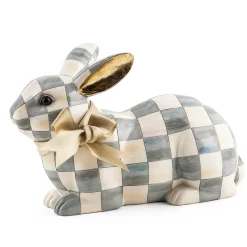 MacKenzie-Childs Sterling Check Resting Bunny| Easter|Spring