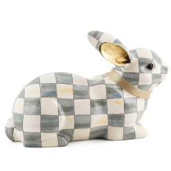 MacKenzie-Childs Sterling Check Resting Bunny| Easter|Spring