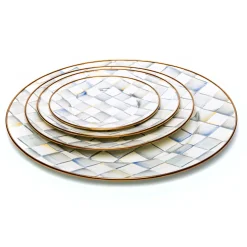 MacKenzie-Childs Sterling Check Salad/Dessert Plate| Dinnerware & Flatware