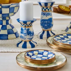 MacKenzie-Childs Sterling Check Salad/Dessert Plate| Dinnerware & Flatware