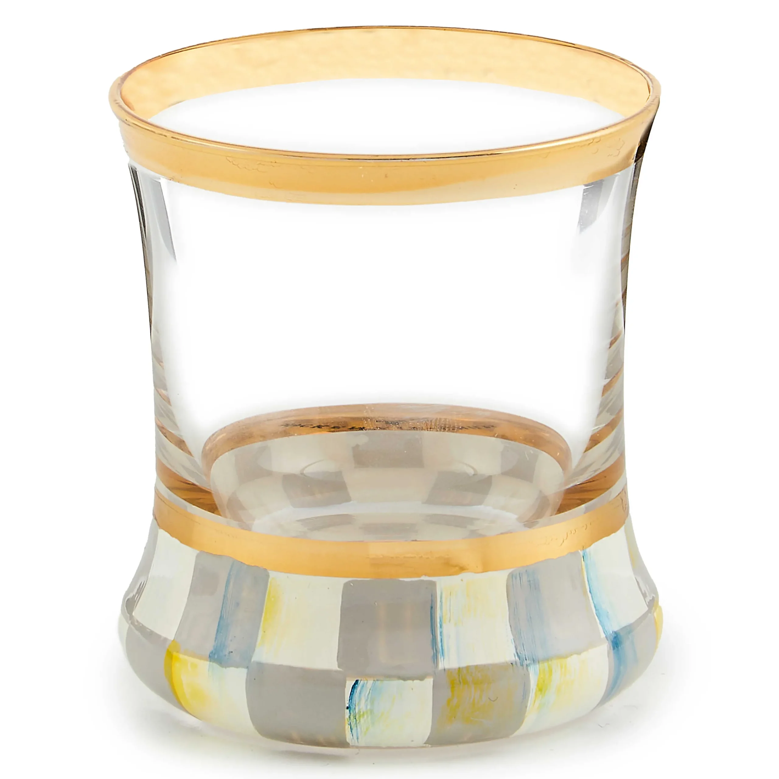 MacKenzie-Childs Sterling Check Shot Glass| Fall Entertaining|Drinkware