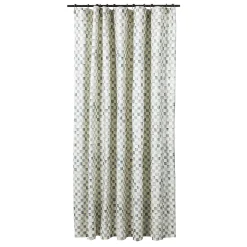 MacKenzie-Childs Sterling Check Shower Curtain| Bath & Bath Accessories