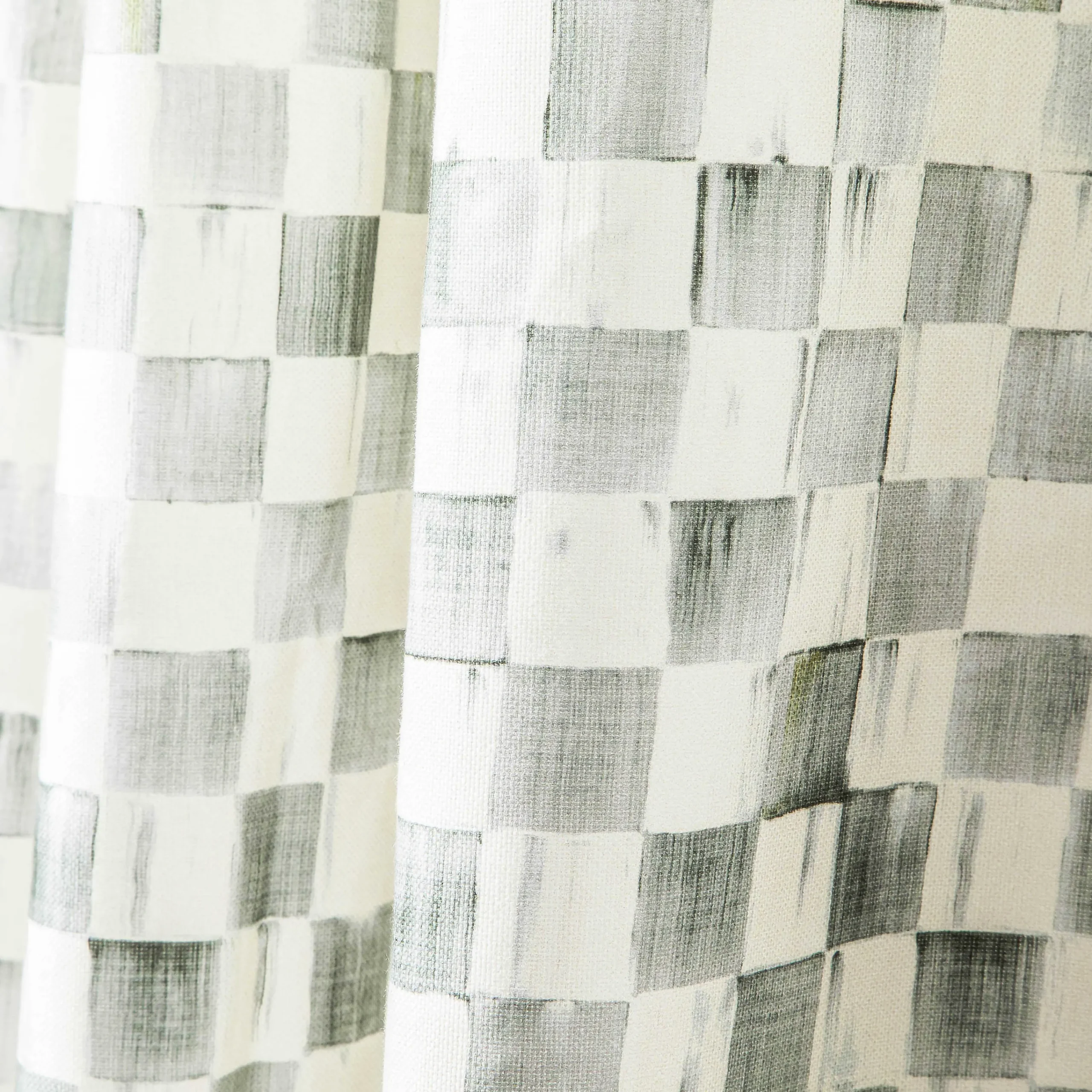 MacKenzie-Childs Sterling Check Shower Curtain| Bath & Bath Accessories