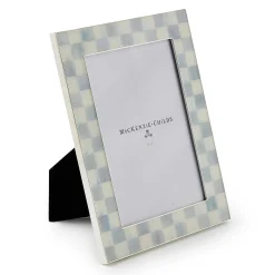 MacKenzie-Childs Sterling Check Silver Plated 5x7 Frame| Room Accents
