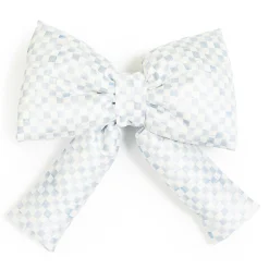 MacKenzie-Childs Sterling Check Small Bow| Finishing Touches|Room Accents