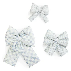 MacKenzie-Childs Sterling Check Small Bow| Finishing Touches|Room Accents