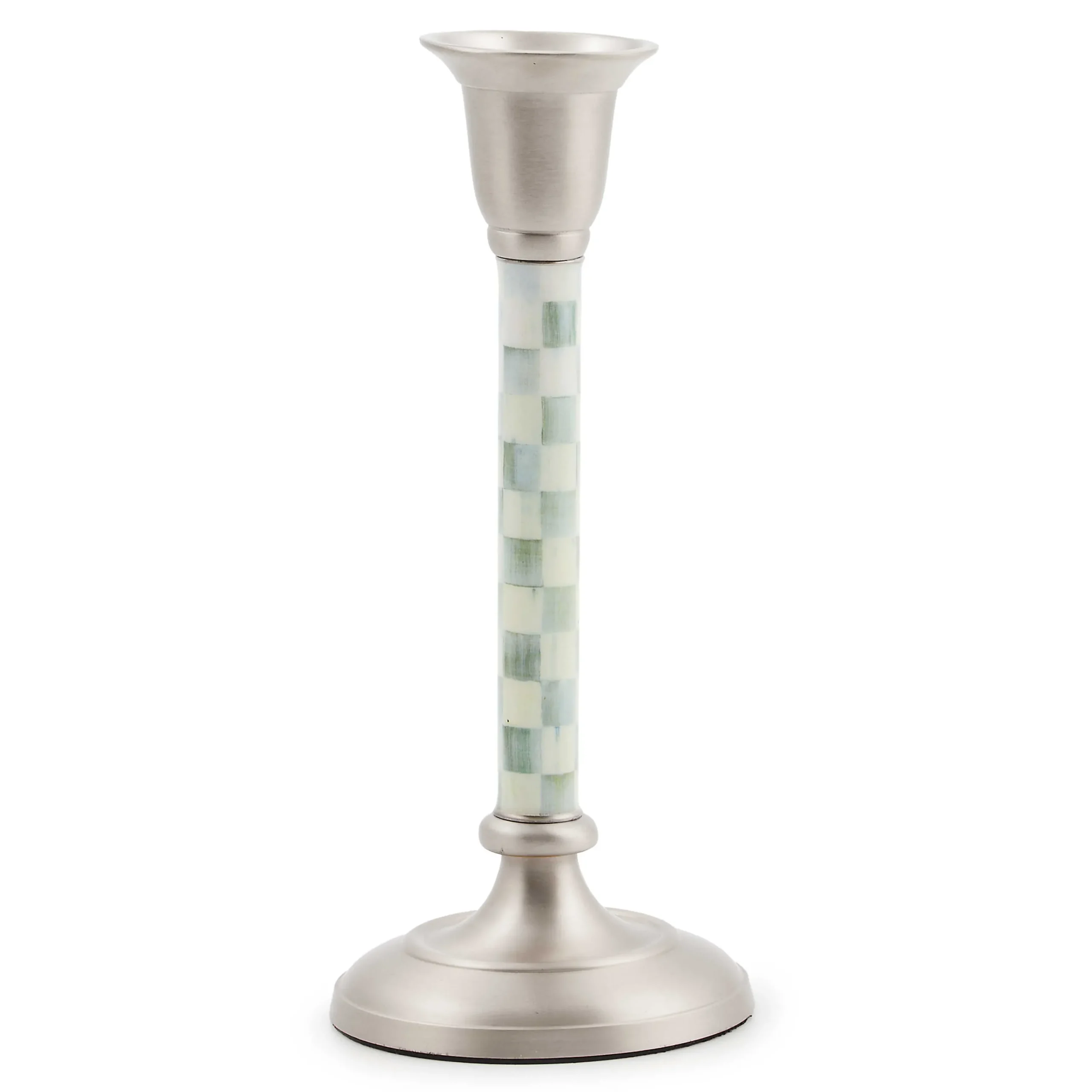 MacKenzie-Childs Sterling Check Small Candlestick| Candles & Fragrances|Table Accessories