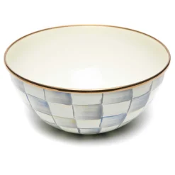 MacKenzie-Childs Sterling Check Small Everyday Bowl| Serveware|Dinnerware & Flatware