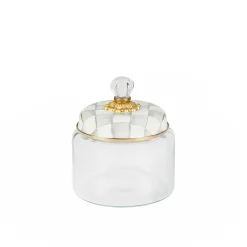MacKenzie-Childs Sterling Check Small Kitchen Canister| Kitchen Storage & Organization