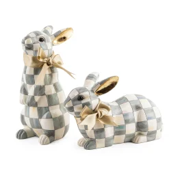 MacKenzie-Childs Sterling Check Standing Bunny| Easter|Spring