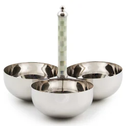 MacKenzie-Childs Sterling Check Supper Club Trio| Fall Entertaining|Serveware