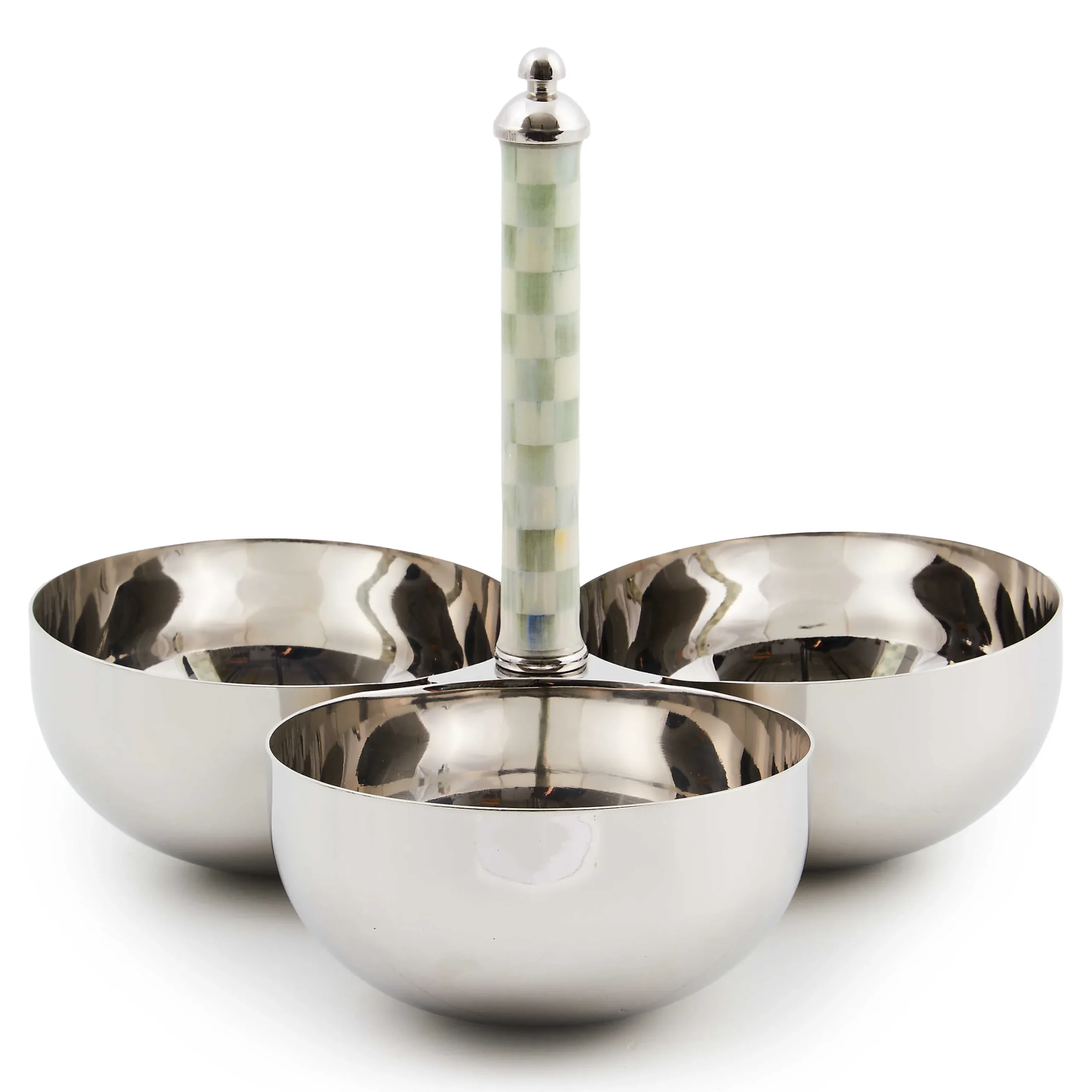 MacKenzie-Childs Sterling Check Supper Club Trio| Fall Entertaining|Serveware