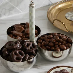 MacKenzie-Childs Sterling Check Supper Club Trio| Fall Entertaining|Serveware